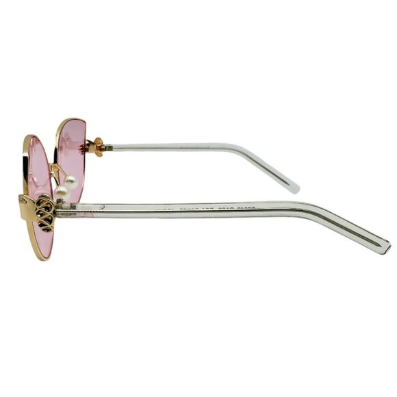 7021 | Pink Lens Cateye Sunglasses - Picture 3 of 5
